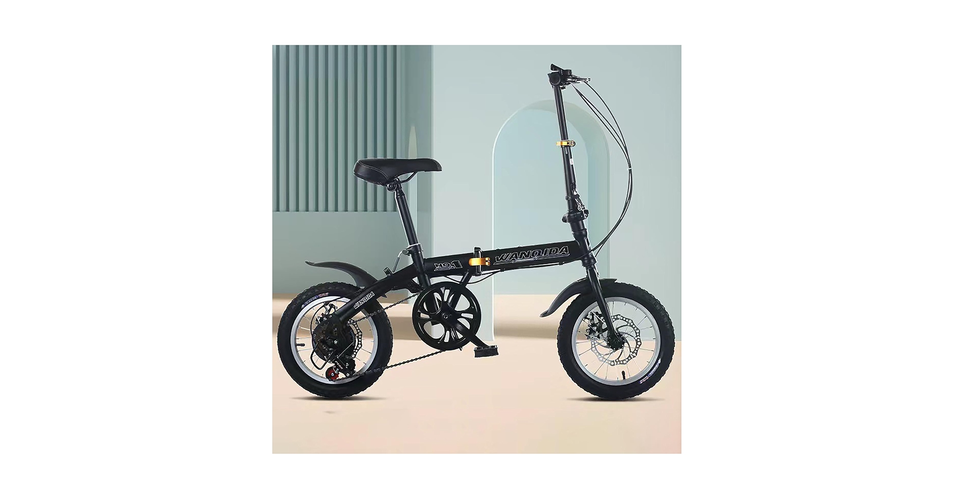 16インチ 折りたたみ自転車 黒 Amazon | 折りたたみ自転車 14/16インチ 高炭素鋼フレーム 耐